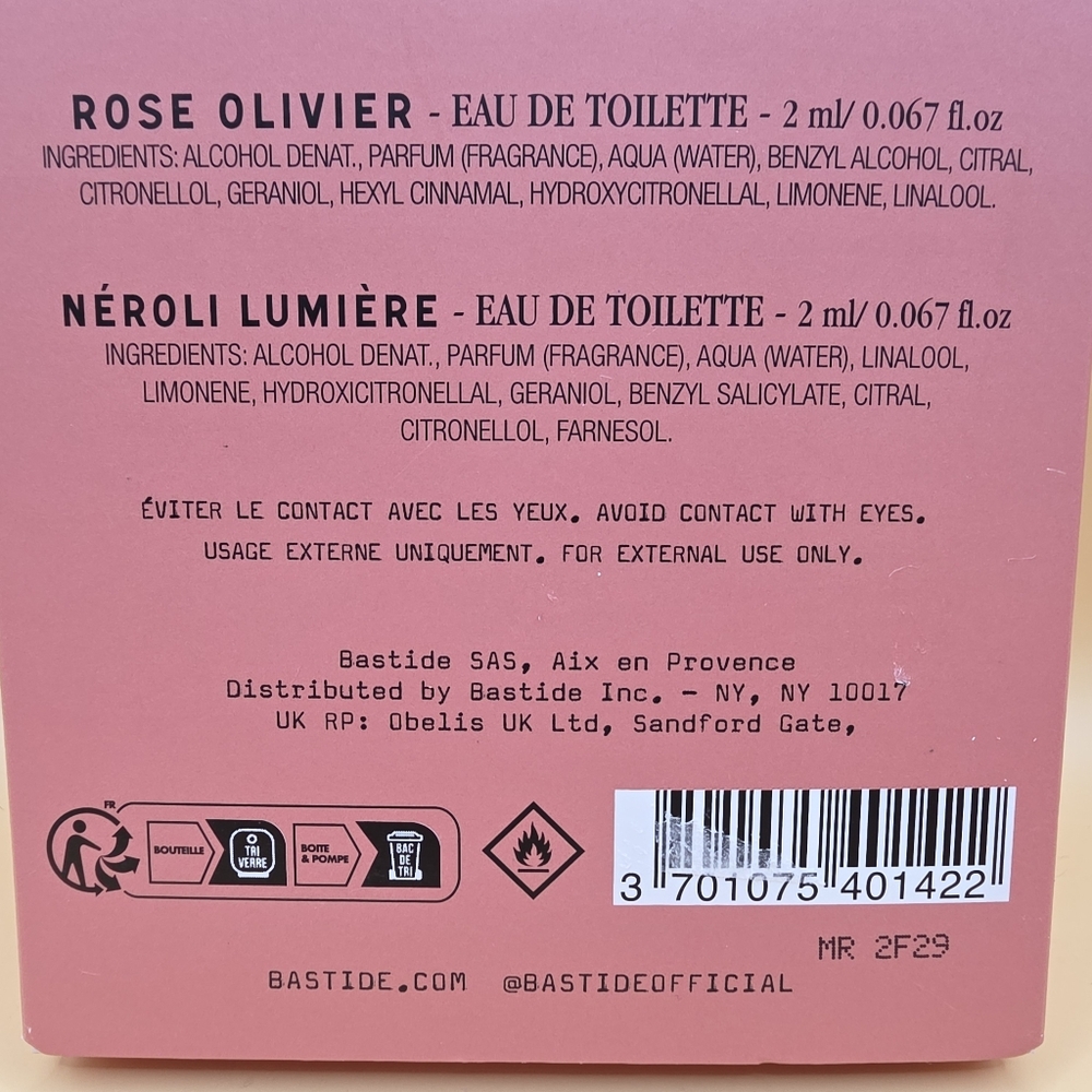 Bastide Les Sept Merveilles Fragrance Discovery Set eau de toilette - Picture 6 of 6